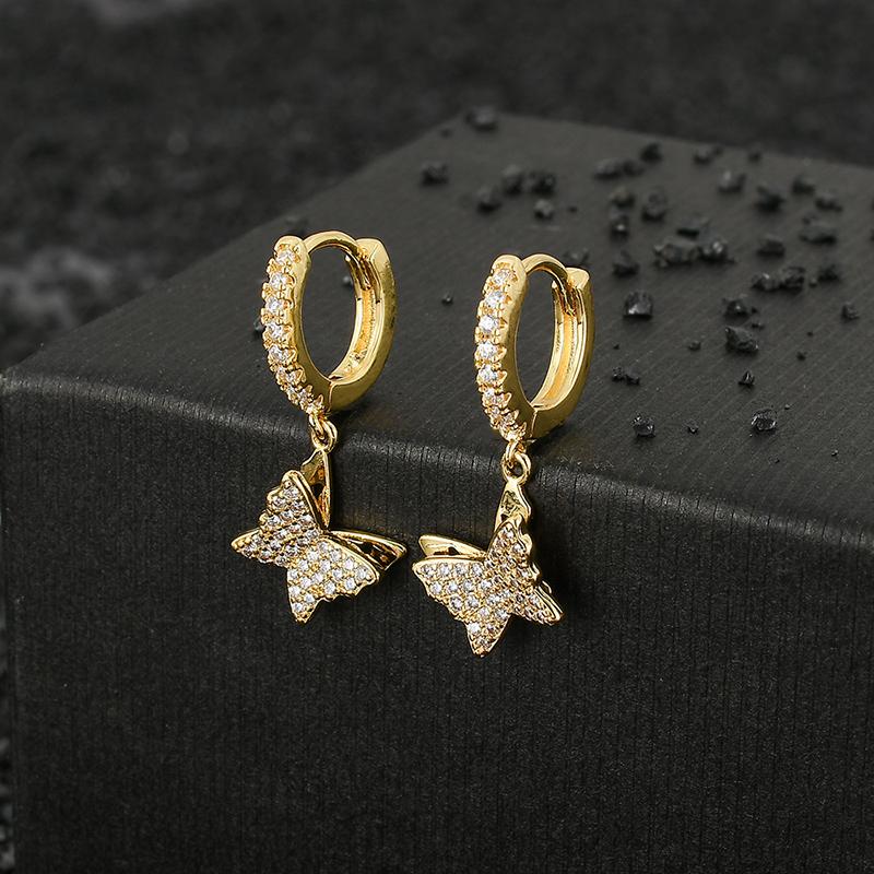 Dangle & Chandelier Pair Hip Hop CZ Stone Paved Bling Out Butterfly Drop Earrings For Men Women Unisex Fashion Jewelry ChandelierDangle
Dangle & Chandelier Pair Hip Hop CZ Stone Paved Bling Out Butterfly Drop Earrings For Men Women Unisex Fashion Jewelry ChandelierDangle
