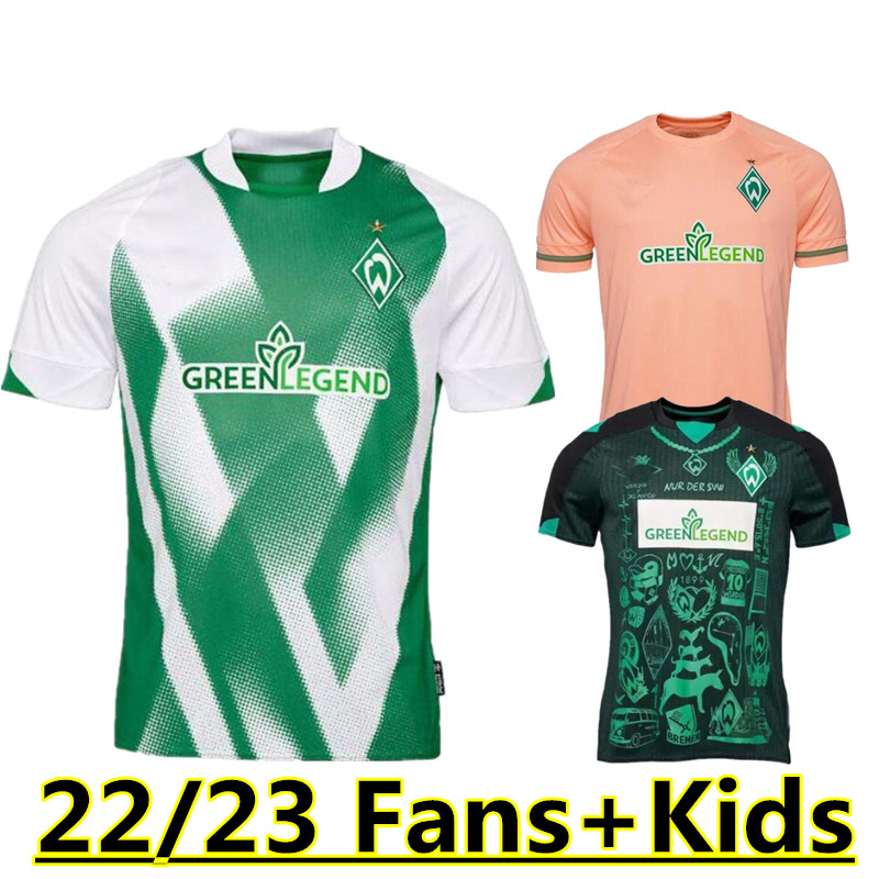 22 23 Werder Bremen Special SOCCER JERSEY home 22 23 Marvin Ducksch Leonardo Bittencourt BLACK Schmid Friedl How Deep is Your Love FOOTBALL SHIRTS men kids set kit 555, Blue
22 23 Werder Bremen Special SOCCER JERSEY home 22 23 Marvin Ducksch Leonardo Bittencourt BLACK Schmid Friedl How Deep is Your Love FOOTBALL SHIRTS men kids set kit 555, Blue