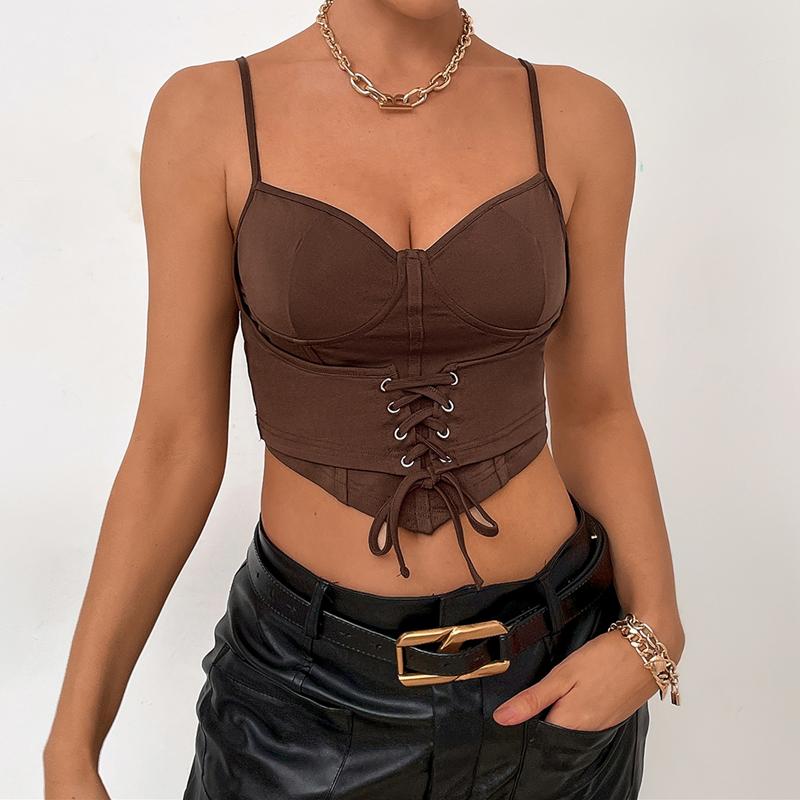 Women' Tanks & Camis Fashion Sexy Bandage Bustier Corset Women Solid Color V Neck Sleeveless Slim Tank Summer Casual Crop Top StreetwearWom, Auburn
Women' Tanks & Camis Fashion Sexy Bandage Bustier Corset Women Solid Color V Neck Sleeveless Slim Tank Summer Casual Crop Top StreetwearWom, Auburn