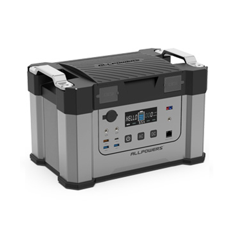 Portable Power Station 2000W Portable Powers Source with 11 Outlets for Camping Electric Vehicles RV Home Use Emergency