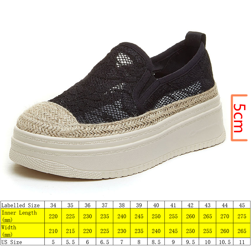 5cm Women Loafers Platform Shoes Flats Slip on Air Mesh Women Summer Shoes Slipon Fishermen Shoes Slippers Breathable, X835 beige
5cm Women Loafers Platform Shoes Flats Slip on Air Mesh Women Summer Shoes Slipon Fishermen Shoes Slippers Breathable, X835 beige