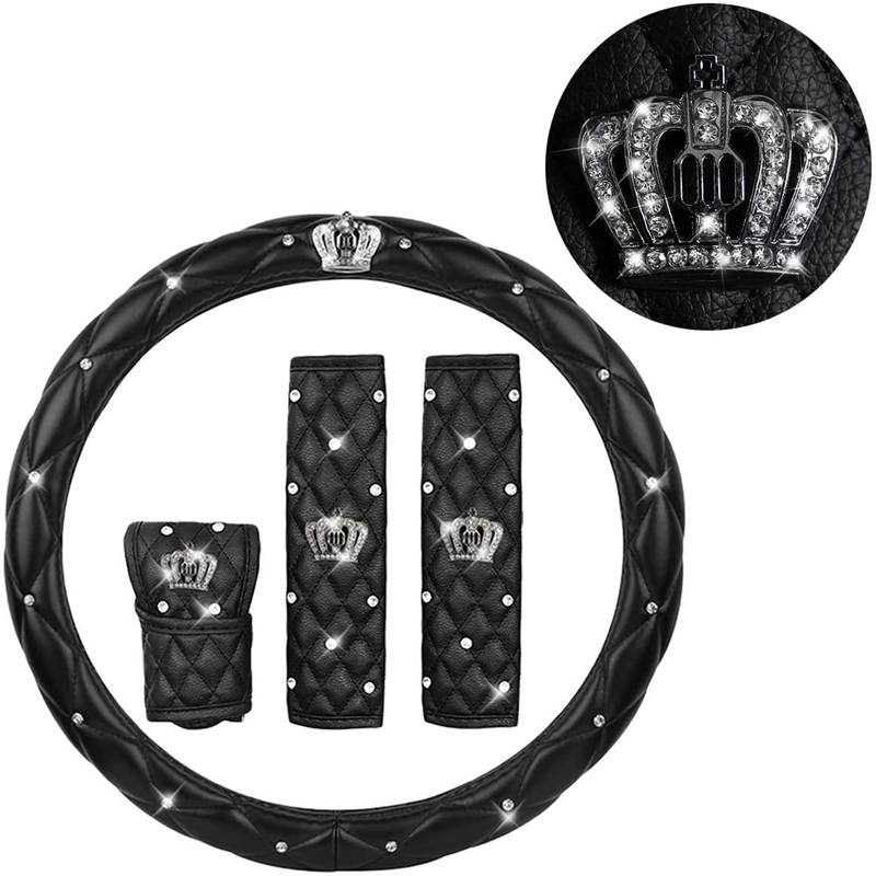 2021 Fashion Women PU Leather Car Steering Wheel Cover Diamond Black Pink Auto Covers Cases for Lady Girls Accessories
2021 Fashion Women PU Leather Car Steering Wheel Cover Diamond Black Pink Auto Covers Cases for Lady Girls Accessories