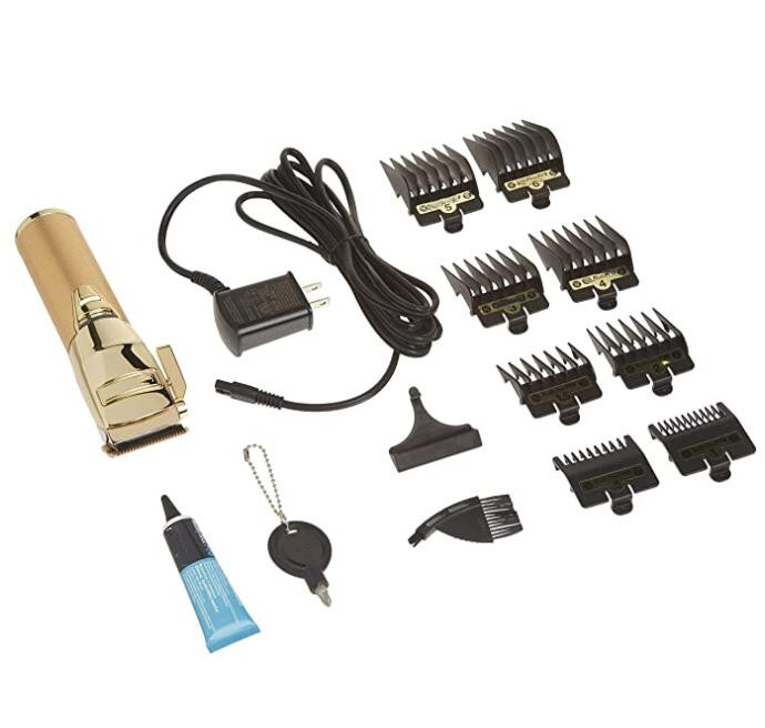 Hair Trimmer hair clippers Pro Black-F X FX870BN Barberology metal lithium Clipper Cord/Cordless dual voltage trimmer with hanging hook US UK EU plug 