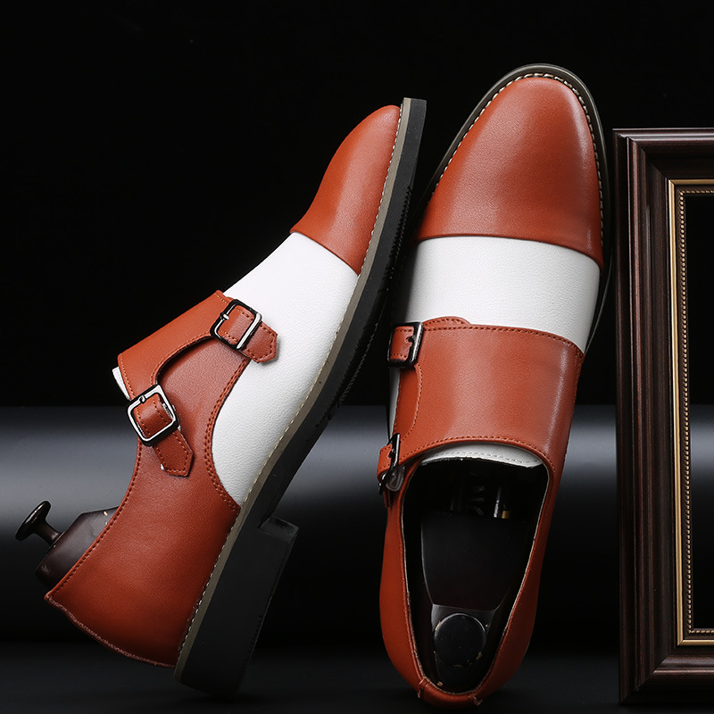 Wedding British Style Vintage Men Business Brogues Oxford Shoes Mixed Color Pointed Toe Double Buckle Monk Shoes Plus Size 38-45, Black
Wedding British Style Vintage Men Business Brogues Oxford Shoes Mixed Color Pointed Toe Double Buckle Monk Shoes Plus Size 38-45, Black