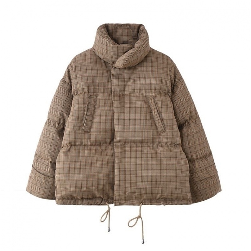 Luxury Designer Brand Parka for Women Vintage Grid Short Cotton-padded Jacket Thick Oversize Warm Winter Jacket Women 201127, Brown
Luxury Designer Brand Parka for Women Vintage Grid Short Cotton-padded Jacket Thick Oversize Warm Winter Jacket Women 201127, Brown