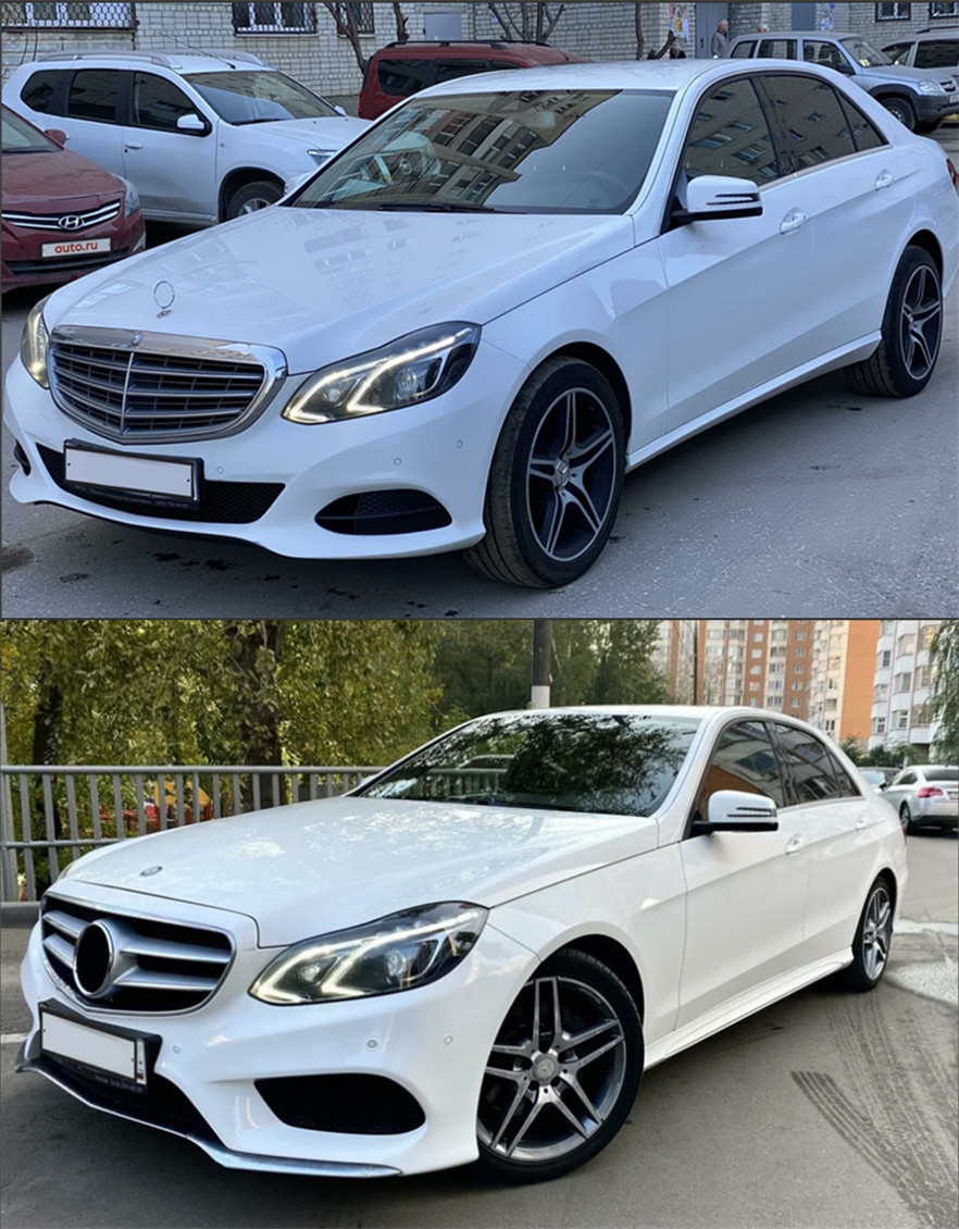 Head Lamp For E Class E250 E260 W212 2010-20 16 Headlights Fog Lights Day Running Light DRL H7 LED Lens Bulb Car Accessory