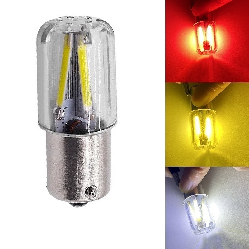 

New 1156 1157 Led Bulb BA15S BAY15D P21W P21/5W LED R5W R10W Car Turn Signal Lights Reverse Lamp COB 12V Automobile White Red Yellow