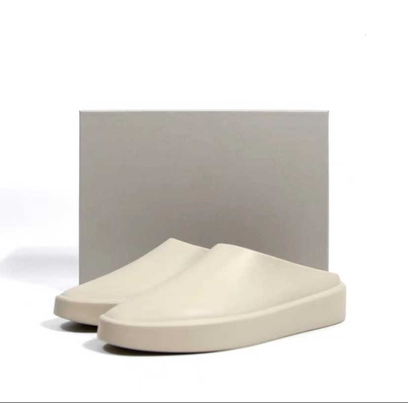 2025 NEW Women Men FEARs of GOD The California Slip-On Slide Pillow Slippers Beach Shoes Al Cement Concrete Blush Oat Cream Flats Sandals Mule Casual 