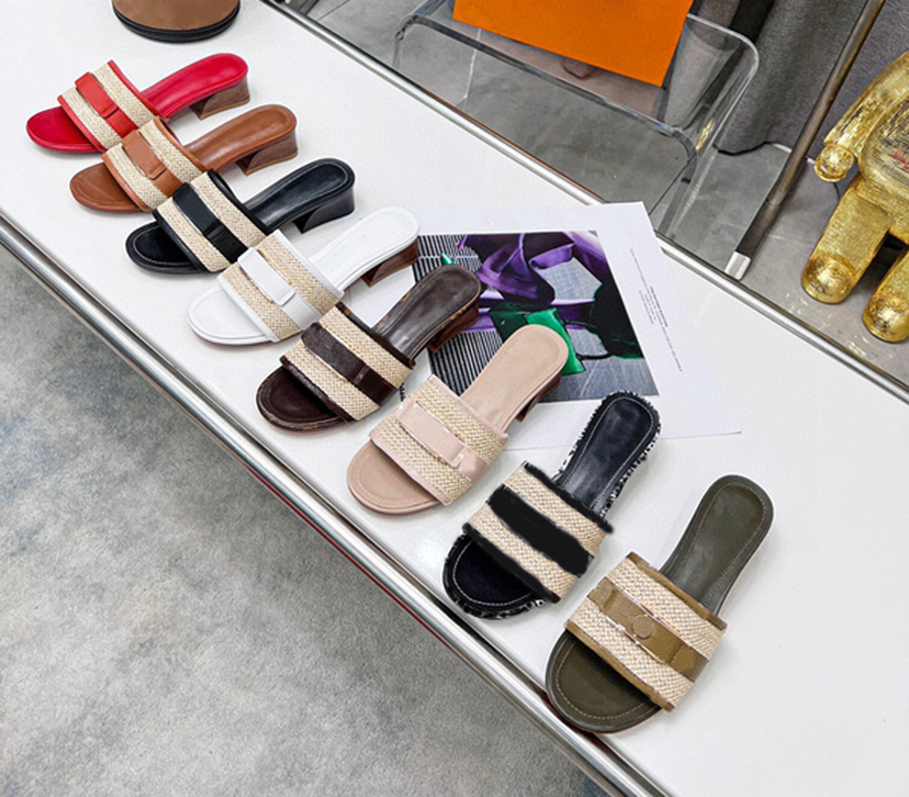 Summer Women Heel Slippers Sandals LOCK IT MULE Black Cognac Brown Raffia Calf Leather Outdoor Slipper Designer Luxury Fashion Beach Flat Flip Flops, Customized
Summer Women Heel Slippers Sandals LOCK IT MULE Black Cognac Brown Raffia Calf Leather Outdoor Slipper Designer Luxury Fashion Beach Flat Flip Flops, Customized