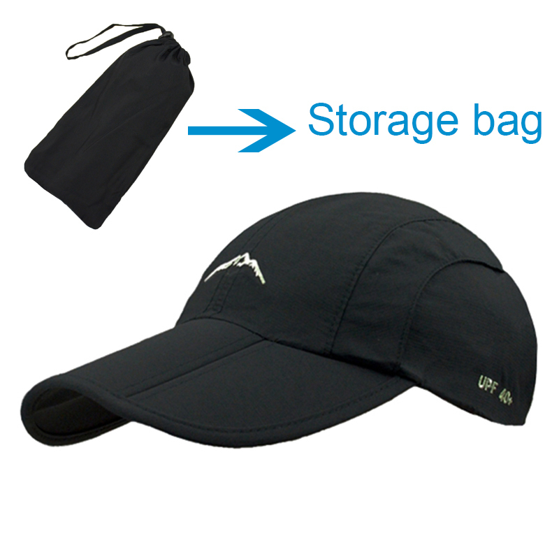 Waterproof Outdoor Sport Baseball Cap Unisex Spring Summer Quick Drying Breathable Cap Foldable Cycling hat Sun Protection
