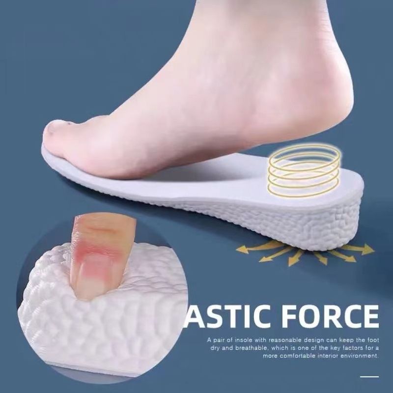 Sports insoles for men and women boost popcorn deodorant breathable long standing not tired increase the insole 220610