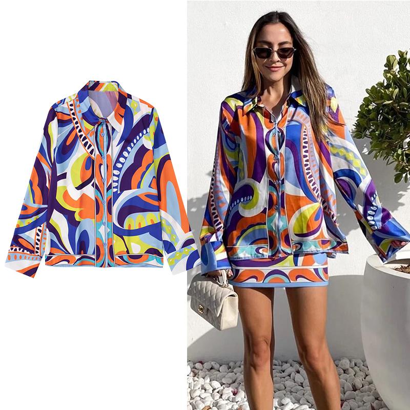 Women's Blouses & Shirts Shirt Women 2 Piece Set 22022 Elegant Fashion Slim Print Top Casual Chic Long Sleeve Youth TopWomen's, 1 skirt
Women's Blouses & Shirts Shirt Women 2 Piece Set 22022 Elegant Fashion Slim Print Top Casual Chic Long Sleeve Youth TopWomen's, 1 skirt