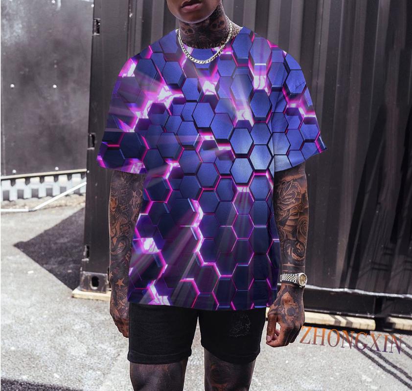 Men's T-Shirts 3D Realistic Diamond Printing Breathable Fashion Summer Thin Men's Round Neck Bottoming Shirt Short-sleeved JacketMen's, Ct - 522
Men's T-Shirts 3D Realistic Diamond Printing Breathable Fashion Summer Thin Men's Round Neck Bottoming Shirt Short-sleeved JacketMen's, Ct - 522