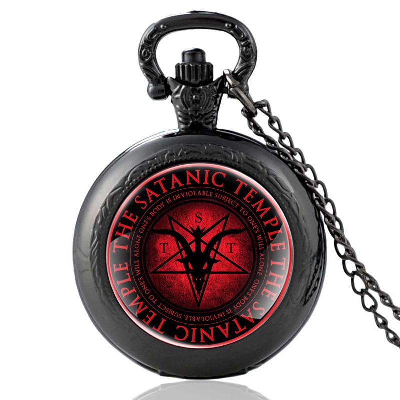 Pocket Watches Black Fashion The Satanic Temple Glass Cabochon Quartz Watch Vintage Men Women Pendant Necklace GiftsPocket
Pocket Watches Black Fashion The Satanic Temple Glass Cabochon Quartz Watch Vintage Men Women Pendant Necklace GiftsPocket