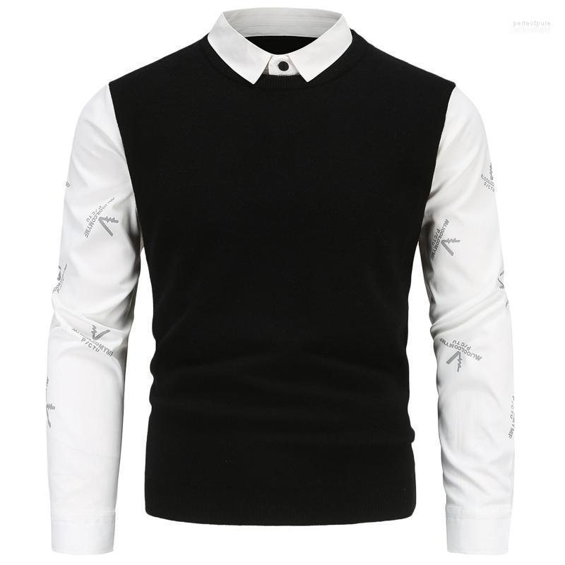Men's Sweaters TELOTUNY British Style Pullovers 2022 Autumn And Winter Fashion Slim Printed Shirt Fake Two-piece Sweater Top Blouse Perf22, Black
Men's Sweaters TELOTUNY British Style Pullovers 2022 Autumn And Winter Fashion Slim Printed Shirt Fake Two-piece Sweater Top Blouse Perf22, Black