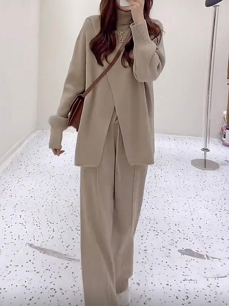 Women's Two Piece Pants Knit Suit Female Sets Of Trousers Broad Leg Winter Autumn White Fund Fashionable Style Languish Is Lazy LooseWomen's, Clothes and trousers
Women's Two Piece Pants Knit Suit Female Sets Of Trousers Broad Leg Winter Autumn White Fund Fashionable Style Languish Is Lazy LooseWomen's, Clothes and trousers