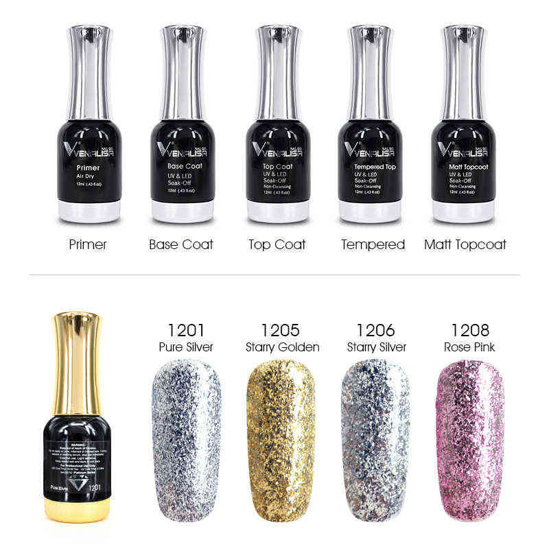 NXY Nail Gel 12ml Whole Set Varish Soak Off Led Uv Polish Kit High Quality Salon Base Topcoat 120pcs Full Bag 0328