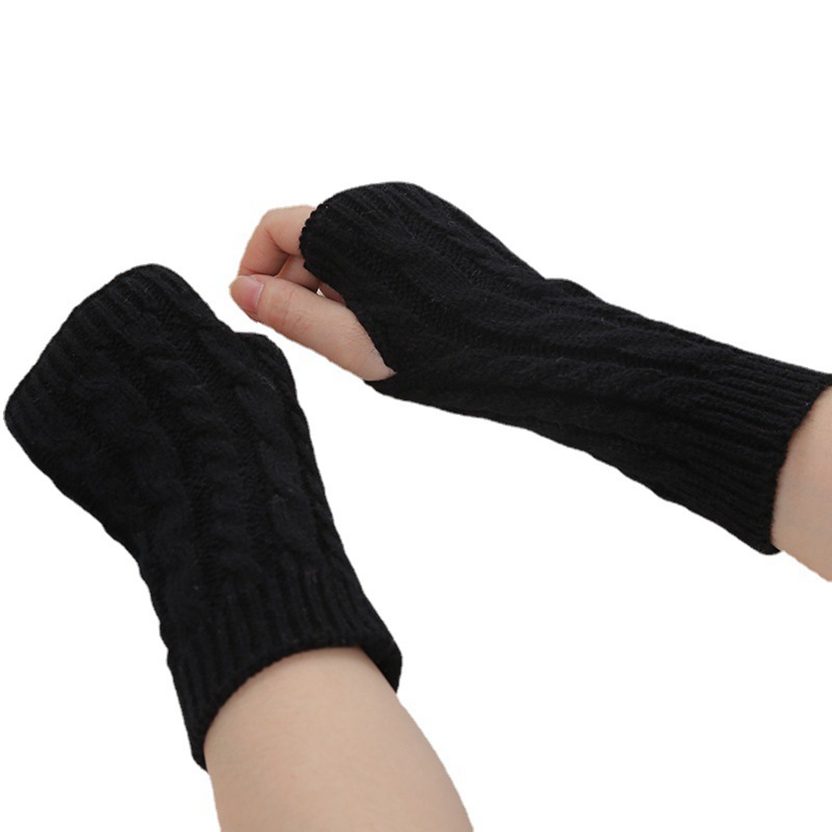 12Pair Women's New Korean Knitted Gloves Student Half Finger Twist Long Sleeve Arm Cover Solid Color
12Pair Women's New Korean Knitted Gloves Student Half Finger Twist Long Sleeve Arm Cover Solid Color