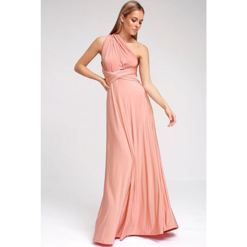 Sexy Women Multiway Wrap Convertible Boho Maxi Club Red Dress Bandage Long Party Bridesmaids Infinity Robe Longue Femme 220630