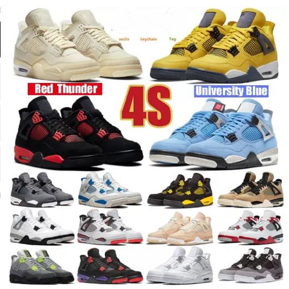 Jumpman 4s High 4 Basketball Shoes University Blue white oreo red thunder black cat cool grey tour yellow noir Guava Ice mens women sports sneakers, # 22
Jumpman 4s High 4 Basketball Shoes University Blue white oreo red thunder black cat cool grey tour yellow noir Guava Ice mens women sports sneakers, # 22