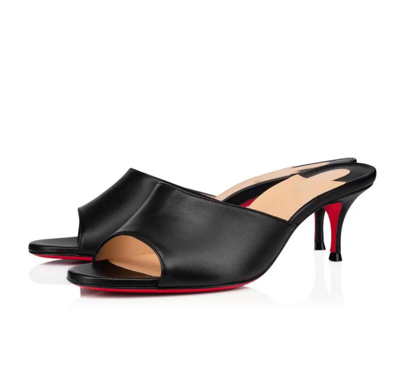 Refined Women Reds Bottoms Pumps Sandals Summer East Mule 55mm Casual Leather Design Elegant Lady Wedding Party Dress Peep Toes High Heels Sandal Box EU 35-43
Refined Women Reds Bottoms Pumps Sandals Summer East Mule 55mm Casual Leather Design Elegant Lady Wedding Party Dress Peep Toes High Heels Sandal Box EU 35-43