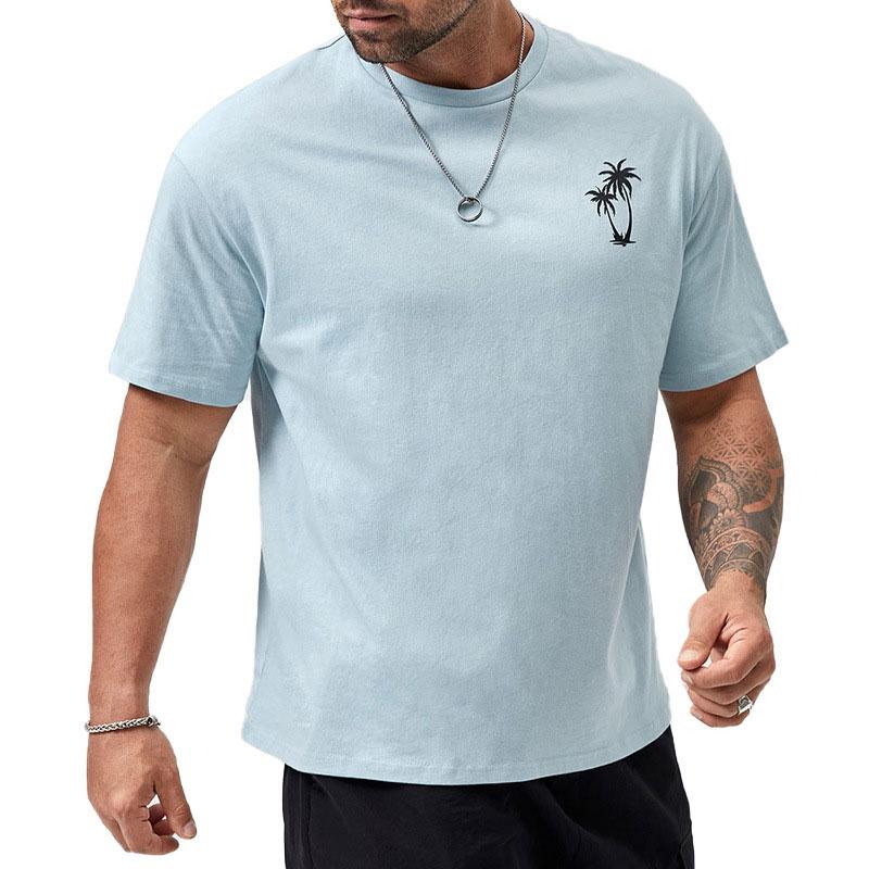 Men' T-Shirts Loose Fashion T-shirt Casual Street O-neck Solid Color Short-sleeved Printed Men -3XL 2022 SummerMen, Sky blue
Men' T-Shirts Loose Fashion T-shirt Casual Street O-neck Solid Color Short-sleeved Printed Men -3XL 2022 SummerMen, Sky blue