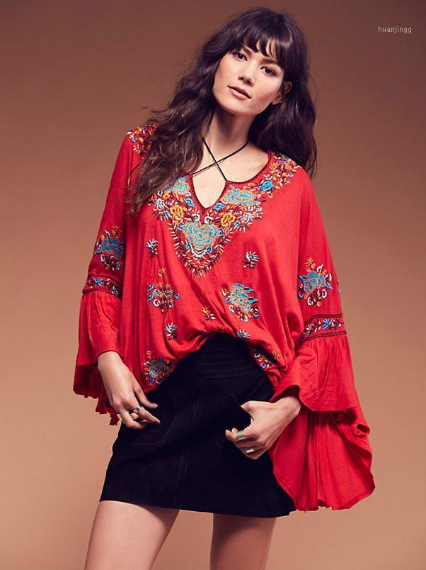 Blouse Women Retro Bohemian Heavy Embroidery Tassel Belt Shirt 2022 Long Sleeve V-neck Trumpet Pullover Women' Blouses & Shirts, Black
Blouse Women Retro Bohemian Heavy Embroidery Tassel Belt Shirt 2022 Long Sleeve V-neck Trumpet Pullover Women' Blouses & Shirts, Black