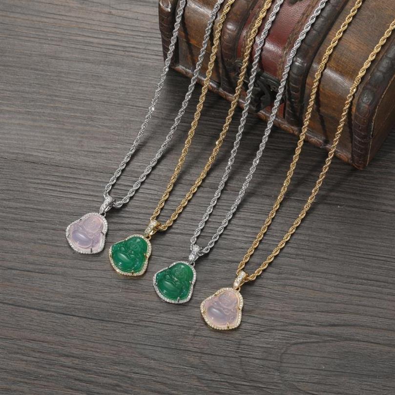 Pendant Stainless Steel Rope Chain Micro Pave Cubic Zircon Green Natural Stone Buddha Pendants&necklace For Men And Wome2546
Pendant Stainless Steel Rope Chain Micro Pave Cubic Zircon Green Natural Stone Buddha Pendants&necklace For Men And Wome2546