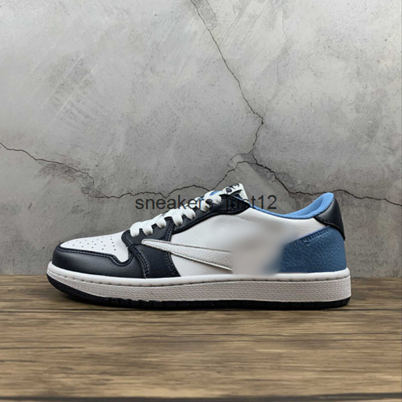Mens Shoes Jumpman 1 Low OG Obsidian blue White Black Travis Scotts Basketball High Quality Sports Sneakers Real Leather Size 36-47
Mens Shoes Jumpman 1 Low OG Obsidian blue White Black Travis Scotts Basketball High Quality Sports Sneakers Real Leather Size 36-47