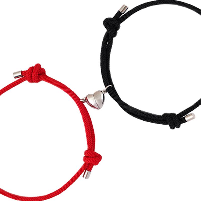Charm Bracelets 2pcs Magnetic Couple Friend Men Women Braid Rope Bangle Lover Stainless Steel Dinosaur Pendant Heart Bracelet
Charm Bracelets 2pcs Magnetic Couple Friend Men Women Braid Rope Bangle Lover Stainless Steel Dinosaur Pendant Heart Bracelet