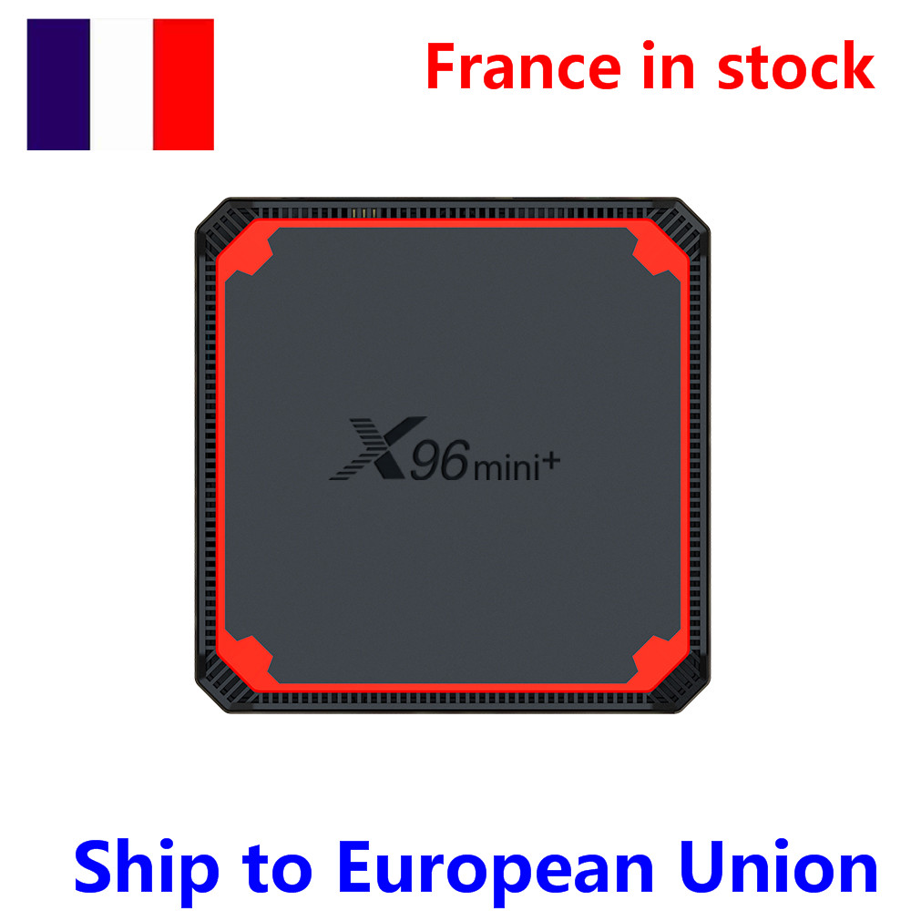 Ship from france to european Android 9.0 TV BOX X96 mini plus Amlogic S905W4 Quad core 1GB 8GB 2GB 16GB Support Dual WIFI