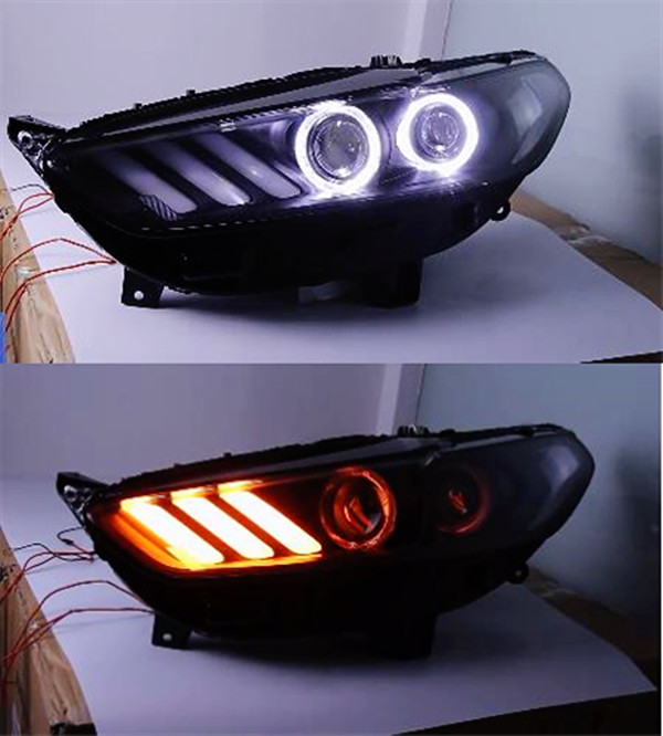 Head Lamp For Ford Focus LED Headlight 20 15-20 18 Car Running Light High Beam Headlights Angel Eye Front Lights