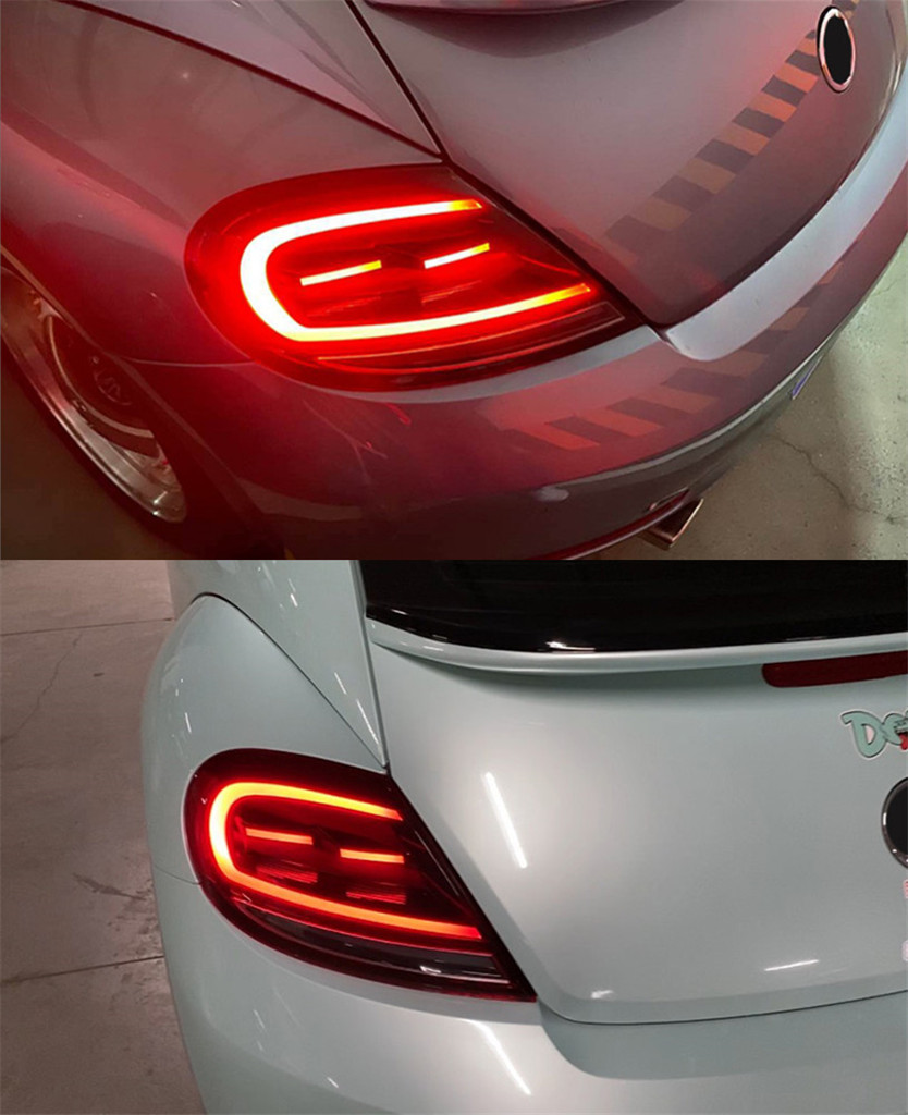 For VW Beetle LED Tail Light 2013-2021 Car Rear DRL Taillight Assembly Brake Lights Rear Turn Signal Reversing Lamp