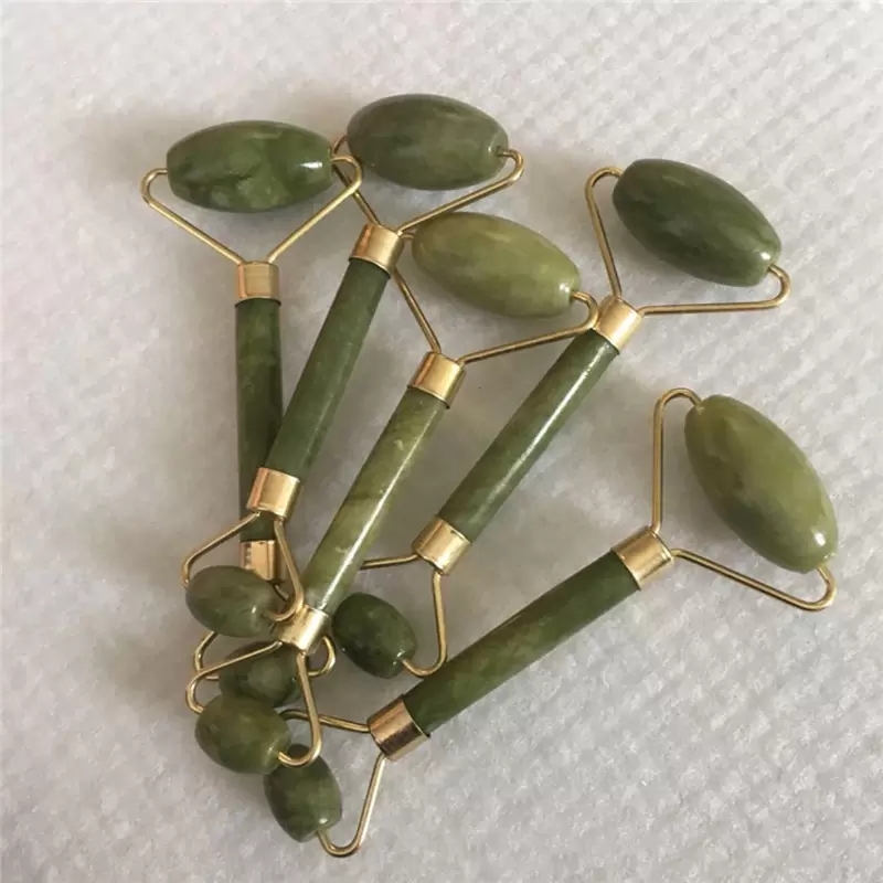 Jade Roller Massager For Face Gua Sha Nature Stone Beauty Thin-face Lift Anti Wrinkle Facial Skin Care Tools Masajeador De Rodillos De Jade Para Rostr