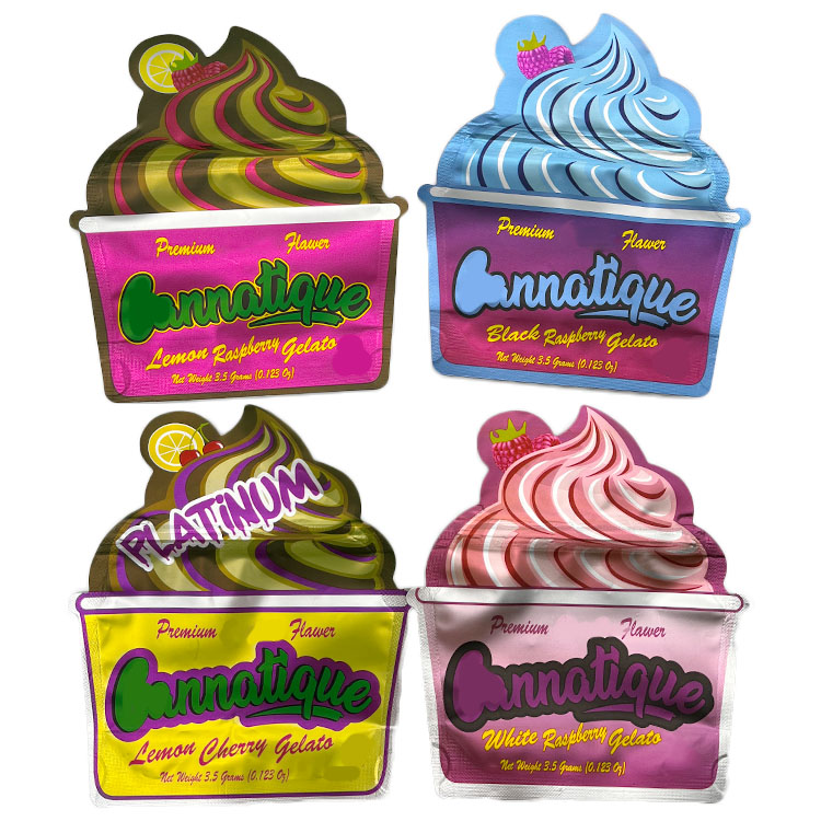 Cannatique die cut mylar bags 3.5g empty flower aluminum foil smell proof stand up pouch lemon cherry gelato raspberry gelato
Cannatique die cut mylar bags 3.5g empty flower aluminum foil smell proof stand up pouch lemon cherry gelato raspberry gelato