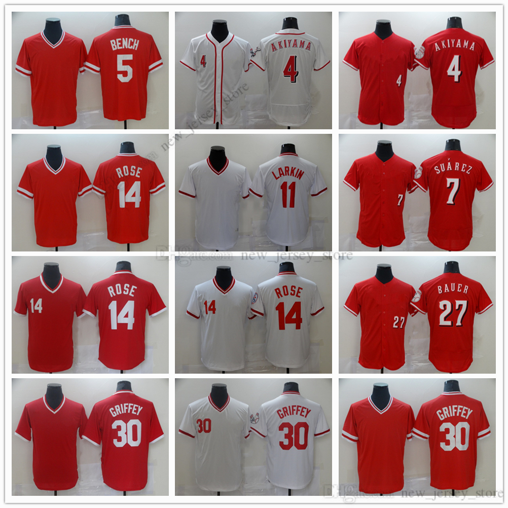 Movie College Baseball Wears Jerseys Stitched 4 ShogoAkiyama 5bench 7 EugenioSuarez 11Larkin 14 PeteRose 27Bauer 30 KenGriffeyJr. 44Aquino 19Votto Home away, As picture (with team logo)
Movie College Baseball Wears Jerseys Stitched 4 ShogoAkiyama 5bench 7 EugenioSuarez 11Larkin 14 PeteRose 27Bauer 30 KenGriffeyJr. 44Aquino 19Votto Home away, As picture (with team logo)