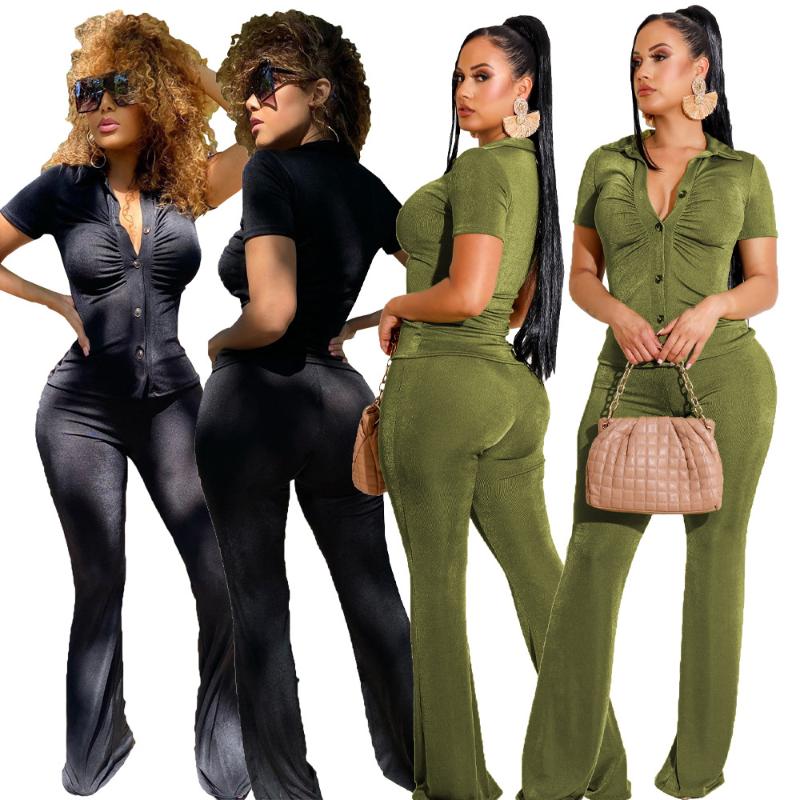 Women' Two Piece Pants Fashion Woman Blouses 2022 Summer Sexy Outfits Solid Velvet Slim Flared Casual Peice Set For Women Matching SetsWome, Green
Women' Two Piece Pants Fashion Woman Blouses 2022 Summer Sexy Outfits Solid Velvet Slim Flared Casual Peice Set For Women Matching SetsWome, Green