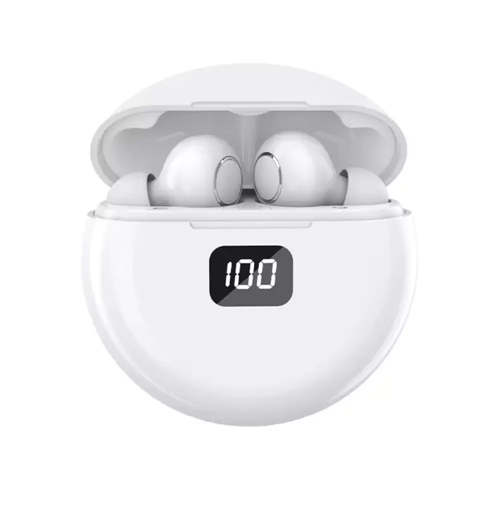 Air Pro 6 TWS Wireless Headphones Earbuds with Mic Fone Bluetooth Earphones Sport Running Earpiece for Smart Mobile Cell Phone, White
Air Pro 6 TWS Wireless Headphones Earbuds with Mic Fone Bluetooth Earphones Sport Running Earpiece for Smart Mobile Cell Phone, White