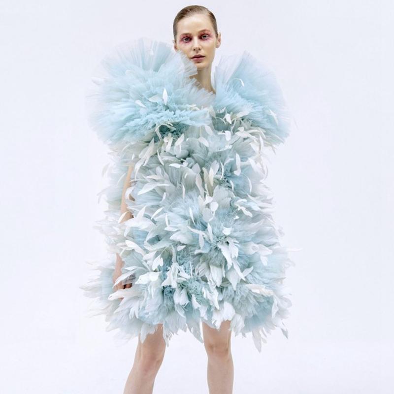 Party Dresses High Neck Prom Dress Ruffles Tulle Ball Gown With Feather Light Blue Fluffy Elegant For Women Ankle Length DressParty, Green-110
Party Dresses High Neck Prom Dress Ruffles Tulle Ball Gown With Feather Light Blue Fluffy Elegant For Women Ankle Length DressParty, Green-110