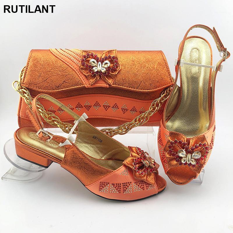 Dress Shoes Arrival Ladies Italian Leather Shoe And Bag Set With Matching 2022 Nigerian For Party, Champagne