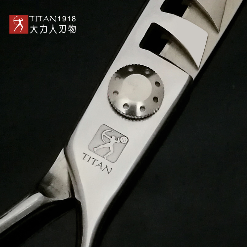 TITAN 6 Inch Hairdressing Scissors Professional Japan440c Barber Shears Cutting High Quality 220317