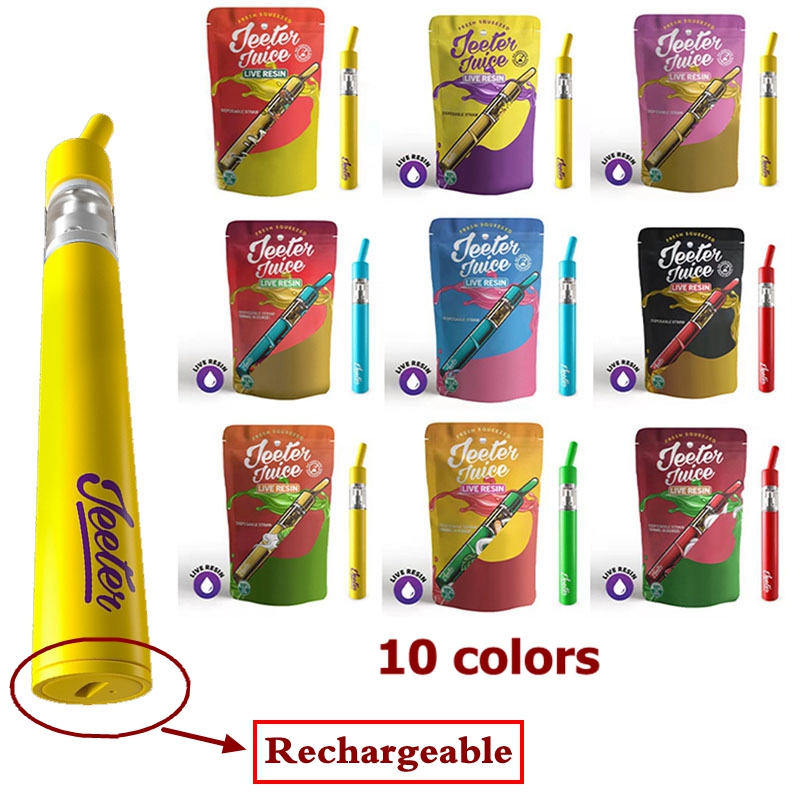 Popular JEETER Rechargeable E Cigarette Device 1.0ML Disposable Vape Pen 0.5ml 180mah Pod 10 Colors Disposables
Popular JEETER Rechargeable E Cigarette Device 1.0ML Disposable Vape Pen 0.5ml 180mah Pod 10 Colors Disposables