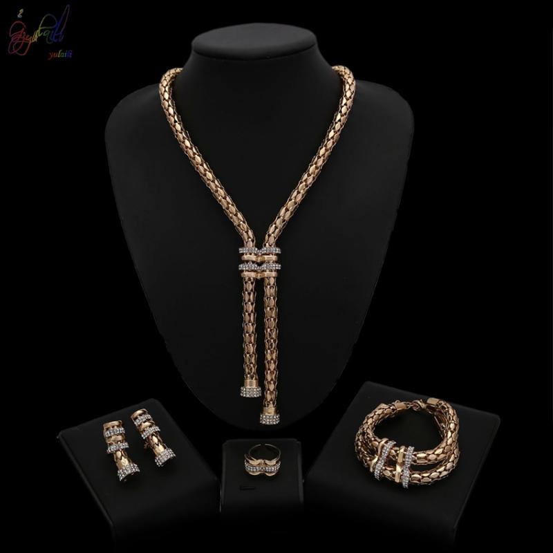 Earrings & Necklace Yulaili Classic African Jewelry Sets For Women Charm Pendant Bracelet Ring Bridal Party Accessories WholesaleEarrings, As pic
Earrings & Necklace Yulaili Classic African Jewelry Sets For Women Charm Pendant Bracelet Ring Bridal Party Accessories WholesaleEarrings, As pic