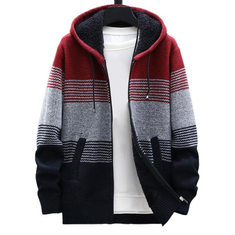 Men's Sweaters Men Knitted Cotton Coat Hooded Color Block Zipper Drawstring Autumn Winter Thicken Plush Loose Warm Cardigan SweaterMen's, Light grey
Men's Sweaters Men Knitted Cotton Coat Hooded Color Block Zipper Drawstring Autumn Winter Thicken Plush Loose Warm Cardigan SweaterMen's, Light grey
