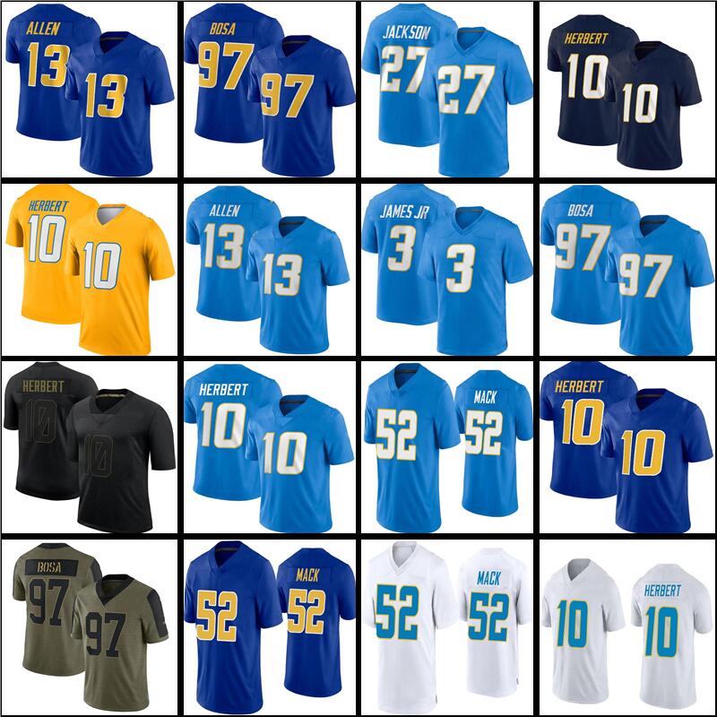 10 Justin Herbert 52 Khalil Mack Keenan Allen Jersey Football Joey Bosa Austin Ekeler Derwin James Jr Jerseys Tomlinson men women kids Samuel 27 J.C. Jackson, Women jersey
10 Justin Herbert 52 Khalil Mack Keenan Allen Jersey Football Joey Bosa Austin Ekeler Derwin James Jr Jerseys Tomlinson men women kids Samuel 27 J.C. Jackson, Women jersey