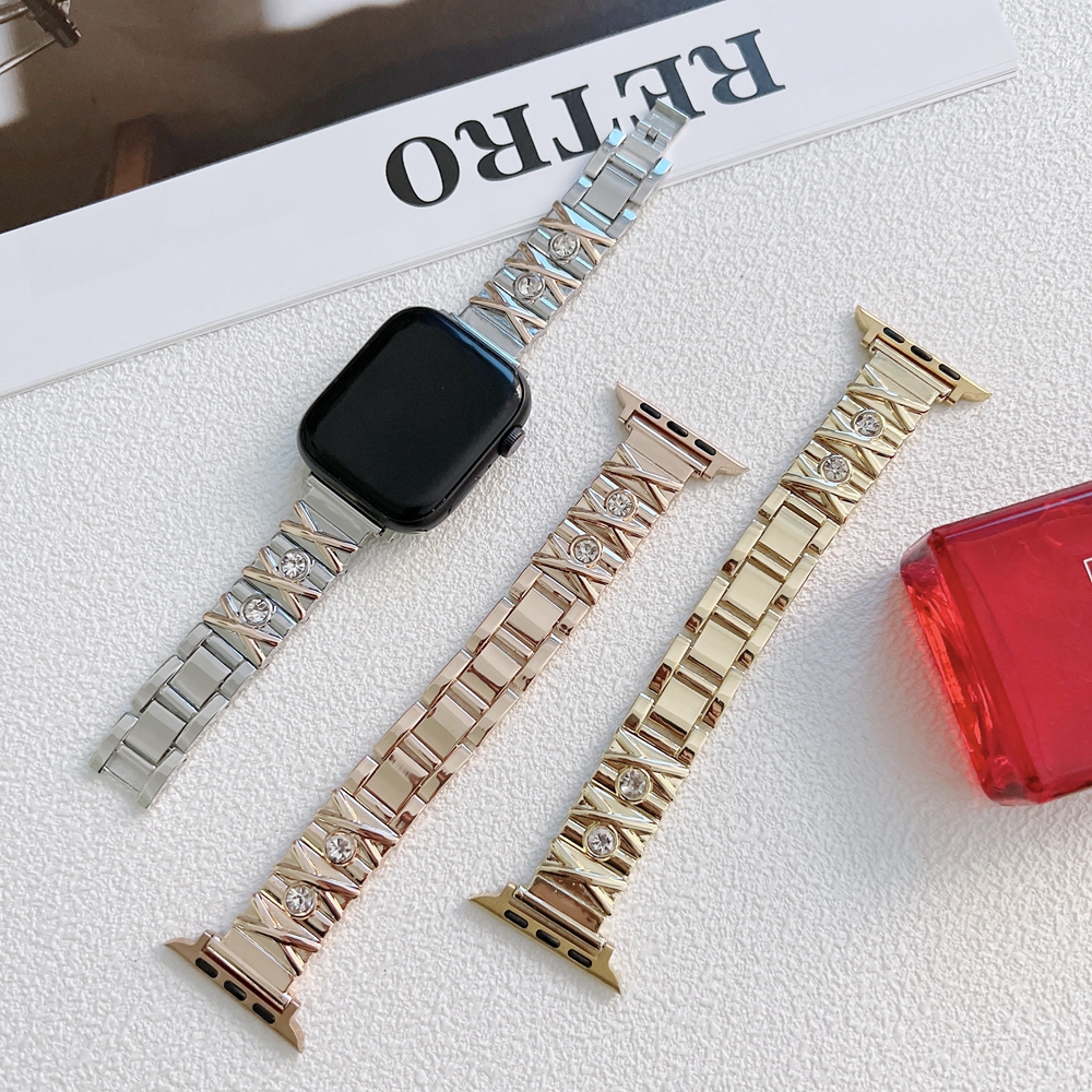 Watch Straps Guard 45mm bands Stainless Steel 38mm 41mm 44mm For Apple Strap Series 7 3 4 5 SE 6 Watchband Bracelet Kinds Color Connector Cool for Sum