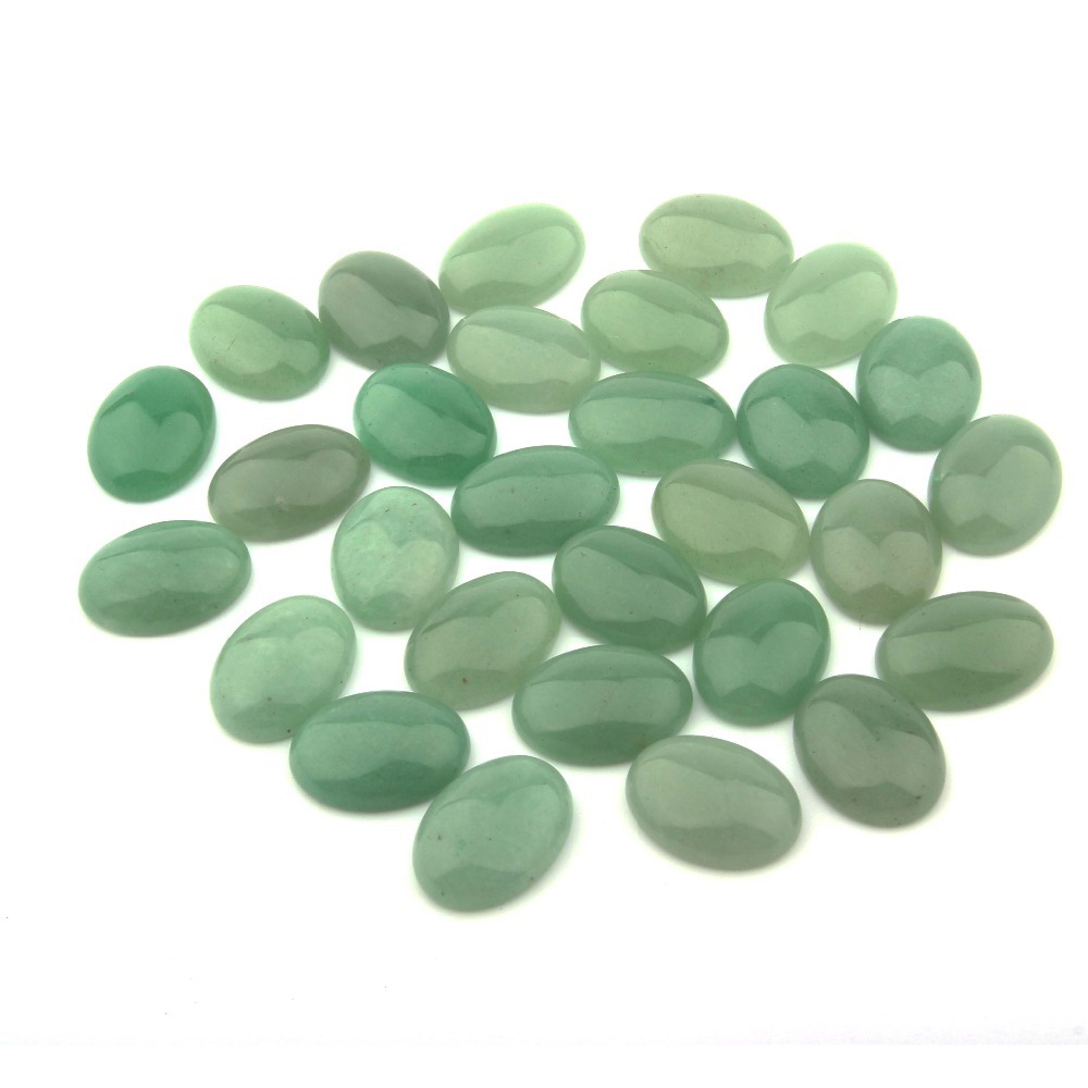 Natural Oval Flat Back Gemstone Cabochons 25x18mm Healing Chakra Crystal Stone Bead Cab Covers No Hole for Jewelry Craft Making Amethyst Turquoise