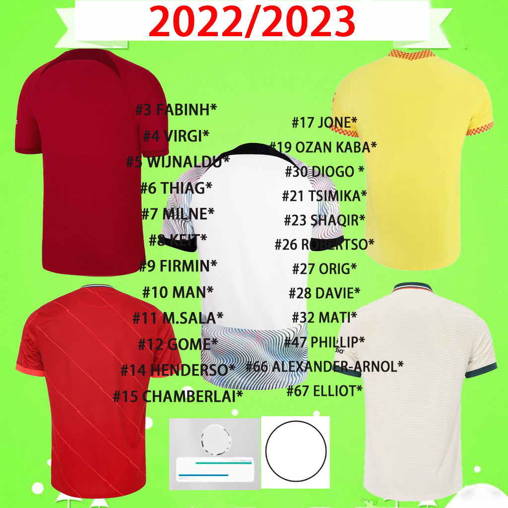 The reds soccer jerseys 2022 2023 HOME AWAY THIRD FOURTH white ALEXANDER-ARNOLD HENDERSON football jersey 22 23 FABINHO MILNER ROBERTSON DIOGO J shirts tops S-2XL, 2021/2022
The reds soccer jerseys 2022 2023 HOME AWAY THIRD FOURTH white ALEXANDER-ARNOLD HENDERSON football jersey 22 23 FABINHO MILNER ROBERTSON DIOGO J shirts tops S-2XL, 2021/2022