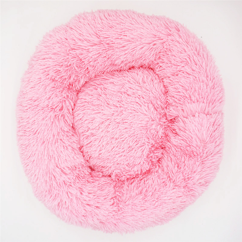 Large Big Small For Cat House Round Plush Mat Sofa Dropshipping Products Pet Calming Dog Donut Bed 0627
