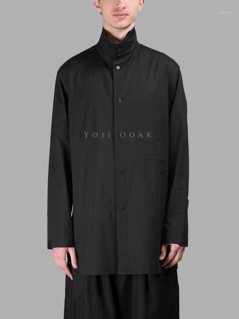 Independent Designer Of Cotton High Collar Mid-length Shirt Men' Casual Shirts, Black
Independent Designer Of Cotton High Collar Mid-length Shirt Men' Casual Shirts, Black